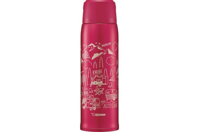 Termos Zojirushi 820 ml Red z Antybakteryjnym Kubkiem