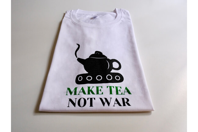 T-shirt Make Tea – biały unisex roz. XL