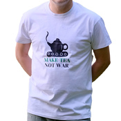 T-shirt Make Tea – biały unisex roz. M