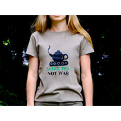 T-shirt Make Tea – khaki damski roz. L