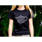 T-shirt Czajniczek – czarny damski roz. S