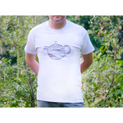 T-shirt Czajniczek – biały unisex roz. L