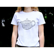 T-shirt Czajniczek – biały damski roz. L