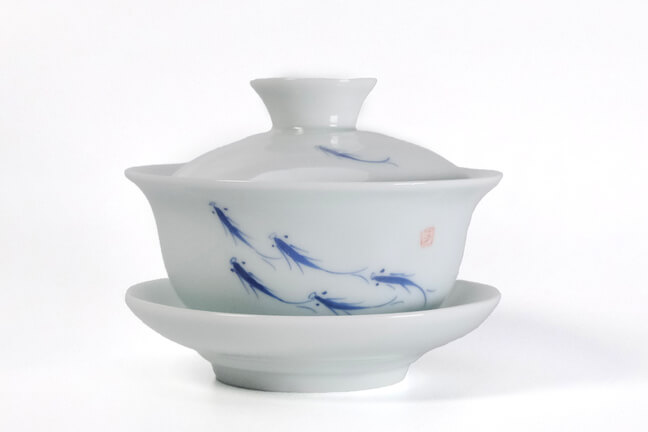 Gaiwan niebieskie rybki 125 ml