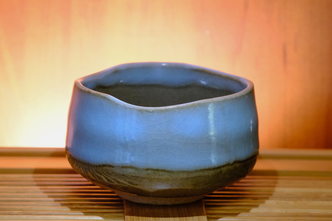 Chawan błękitno-oliwkowy II