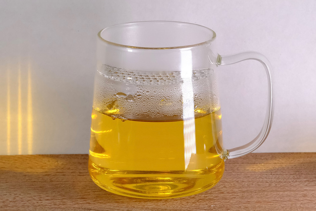 Kubek szklany 450 ml z pokrywką i filtrem