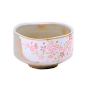 Chawan japoński handmade różowo-beżowy