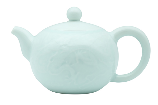 Czajniczek porcelanowy niebieski smok