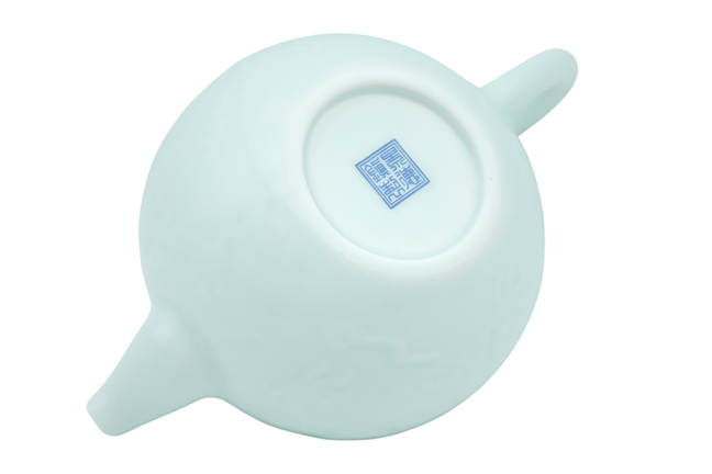 Czajniczek porcelanowy niebieski smok